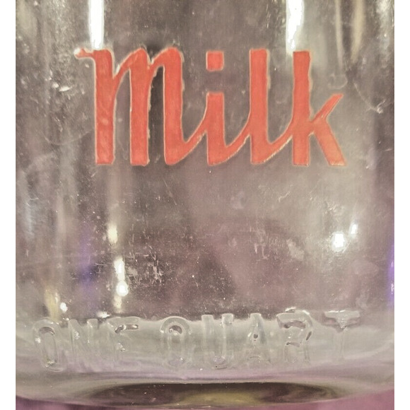 From Countertops Past: 1950s Purity Maid Milk Bottle in Grade-A Shape Vintage - Picture 6 of 9